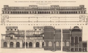 La Exposición Internacional de 1871 - los nuevos edificios en South Kensington
