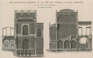 La Exposición Internacional de 1871: Los Nuevos Edificios en South Kensington de English School