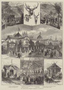 La Exposición Internacional de Silvicultura en Edimburgo (grabado) de English School