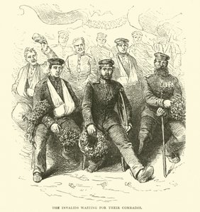 Los inválidos esperando a sus camaradas, 1871-2 de English School