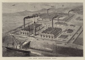 El astillero de construcción de barcos de hierro de English School