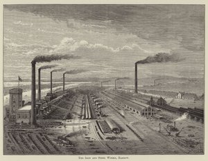 The Iron and Steel Works, Barrow (grabado)
