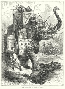 El acorazado de antaño (grabado) de English School