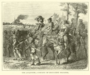 La Jacquerie; compañía de campesinos insurgentes de English School