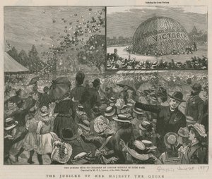 La Fiesta del Jubileo para los niños de las escuelas de Londres en Hyde Park de English School
