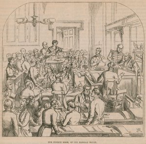 La sala de justicia en la Mansion House