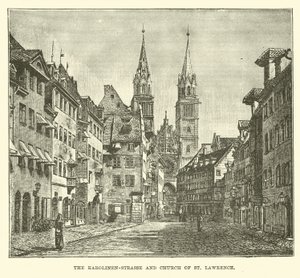 La Calle Karolinen y la Iglesia de San Lorenzo de English School