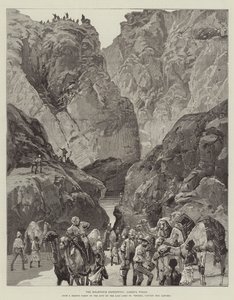 La Expedición de Jartum, Pozos de Gakdul (grabado) de English School