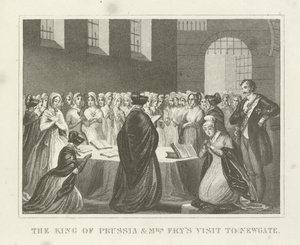 El Rey de Prusia y la visita de la Sra. Fry a Newgate de English School