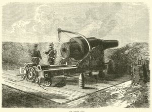 El cañón Krupp, octubre 1870 de English School