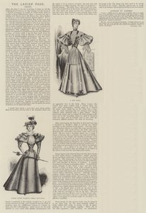La página de las damas, vestido (grabado) de English School