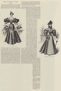 La página de las damas, vestido de English School
