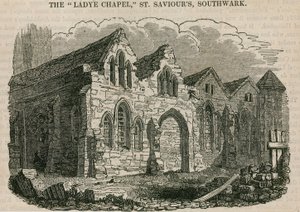 La Capilla de la Dama, Iglesia de San Salvador, Southwark, Surrey de English School