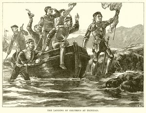 El desembarco de Colón en Trinidad de English School