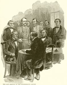La última reunión del gabinete confederado de English School