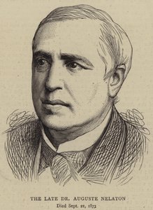 El Difunto Dr Auguste Nelaton (grabado) de English School