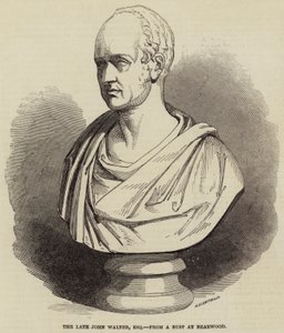 El difunto John Walter, Esquire, de un busto en Bearwood de English School