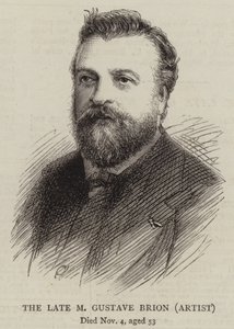 El difunto M Gustave Brion, artista de English School