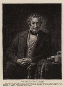 El difunto Sr. Henry Graves (grabado) de English School
