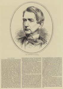 El difunto Sr. W H Seward (grabado) de English School