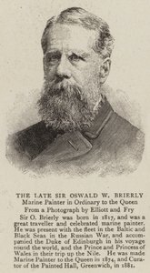 El difunto Sir Oswald W Brierly