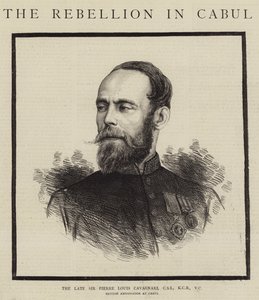 El Difunto Sir Pierre Louis Cavagnari, CSI, KCB, VC (grabado)