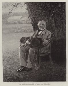 Los últimos retratos del Sr. Gladstone de English School