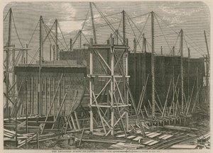 El Leviathan durante su construcción de English School