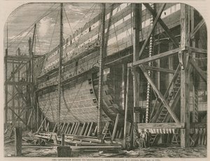 El Leviatán durante su construcción de English School
