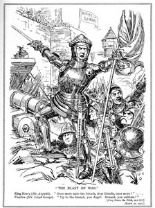 Los liberales, liderados por Asquith y Lloyd George, atacan la Cámara de los Lores, 1910 de English School