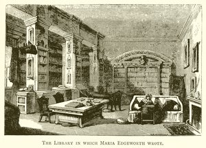 La biblioteca en la que escribió Maria Edgeworth