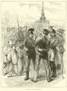 La línea de demarcación, marzo 1871 de English School