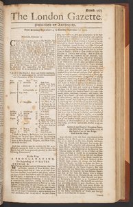La Gaceta de Londres, número 5573, página 1 de English School