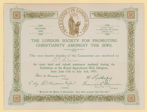 La Sociedad de Londres para Promover el Cristianismo entre los Judíos