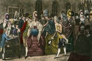 La Sala Larga en Bagnigge Wells en el apogeo de la popularidad en 1772 de English School