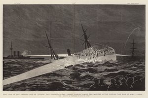 La Pérdida del SS "Utopia" de la Línea Anchor cerca de Gibraltar, el Barco Hundido unos Diez Minutos después de Chocar con el Ram de HMS "Anson" de English School