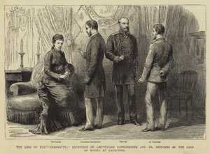La pérdida del "Jeannette", recepción del teniente Danenhower y el Dr. Newcomb por el Zar de Rusia en Gatschina de English School