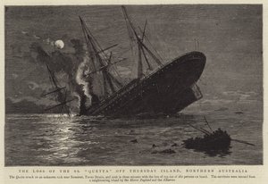 La pérdida del SS "Quetta" frente a la Isla Thursday, Norte de Australia de English School