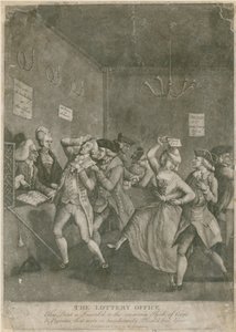 La oficina de lotería. 1777 de English School