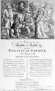 El León Enamorado o Un Granjero Político, 1738 de English School