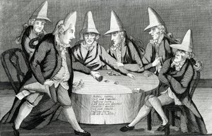 El Caldero Macaroni, publicado por M. Darly, 1772 de English School