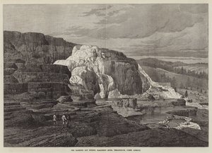 Las Grandes Fuentes Termales, Río Gardiner, Yellowstone, América del Norte