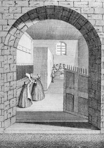 La Manera de la Fuga de John Shepherd del Agujero Condenado en Newgate, 1724 de English School