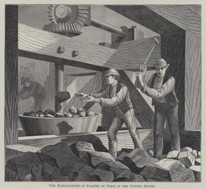 La fabricación de yeso de París en los Estados Unidos de English School