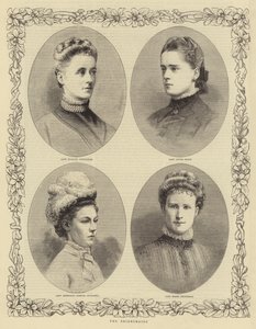 El matrimonio del Duque de Connaught, las damas de honor de English School