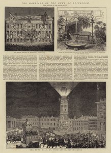 El Matrimonio del Duque de Edimburgo (grabado) de English School