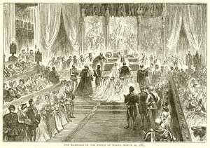 El matrimonio del príncipe de Gales, 10 de marzo de 1863 de English School