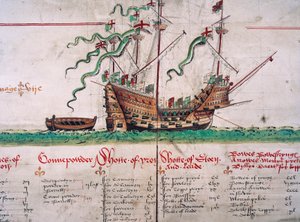 El Mary Rose, del Anthony Roll de English School