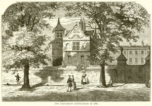 La escuela de Marylebone en 1780 de English School