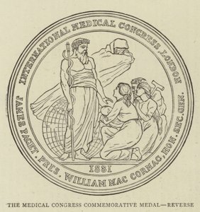 Medalla Conmemorativa del Congreso Médico, Reverso de English School